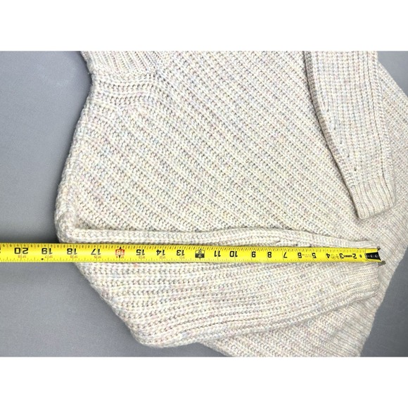 J. Crew Women's S Merino Wool Blend Pastel Rainbow Confetti Cozy Knit Sweater - Picture 7 of 13